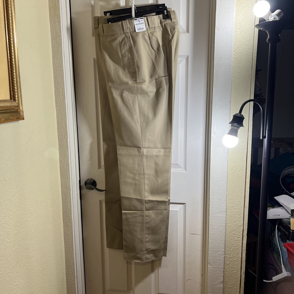 Flying Cross Pants Mens 34 Long Khaki Beige Uniform